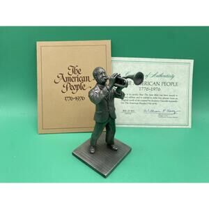 Franklin Mint Pewter Figure People of Colonial America With COA The Jazz Man